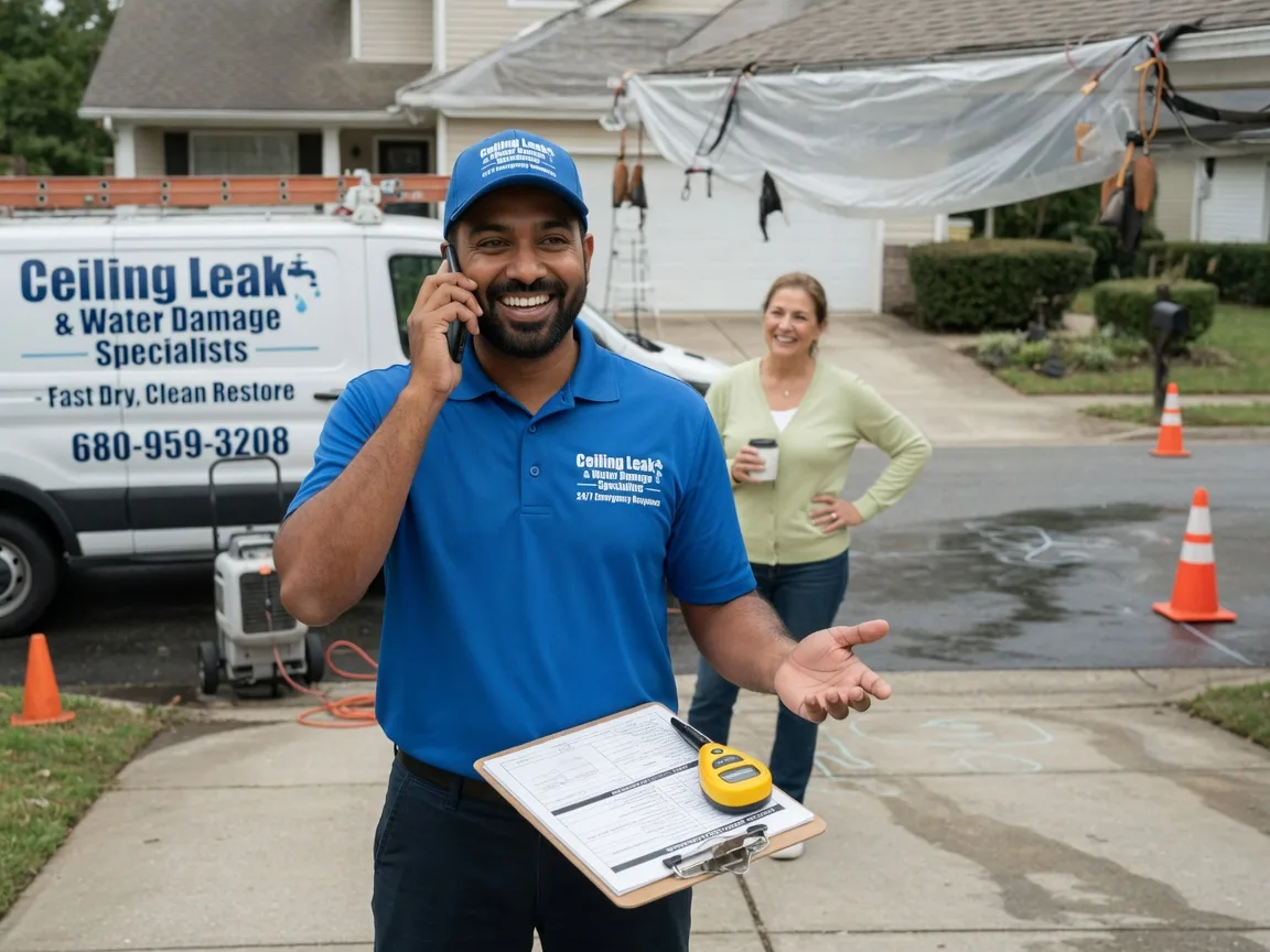 Ceiling Leak Cleanup Pipe Creek, TX FAQs